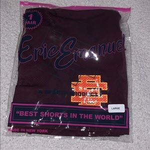 Burgundy basketball shorts